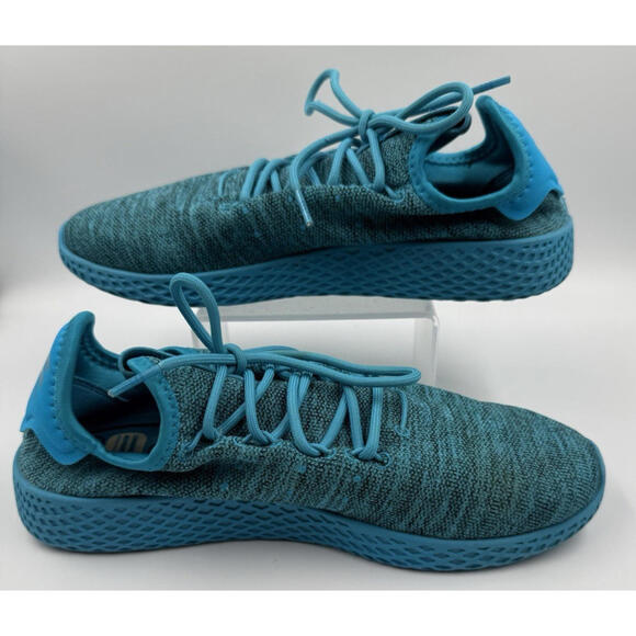 Adidas Pharrell Williams Tennis Hu Turquoise Knit Shoes Men’s 7.5 B41928 - Picture 1 of 8